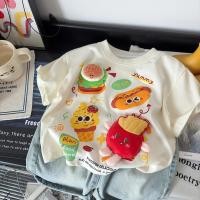 ราคา เสื้อยืดเด็กแขนสั้น ลายการ์ตูนตุ๊กตา 3D ทรงหลวม สไตล์เกาหลี ใส่สบาย (41852123585)