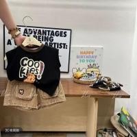 ราคา ชุดเสื้อกล้ามการ์ตูน กางเกงยีนส์ขาสั้นเด็กผู้ชาย สไตล์เกาหลีเท่ๆ น่ารักรับหน้าร้อน (40502240670)