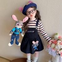 ราคา ชุดกระโปรงเด็กผู้หญิงลาย Judy สไตล์น่ารัก 2 ชิ้น เสื้อแขนยาวพร้อมเอี๊ยม (40127029223)