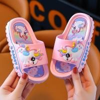 ราคา รองเท้าแตะยูนิคอร์นเด็กผู้หญิง รองเท้าใส่ในบ้านกันลื่น นุ่มสบาย ฤดูร้อน (29440144414)