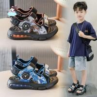 ราคา รองเท้าแตะเด็กผู้ชาย สไตล์เกาหลี เท่ พื้นนุ่ม กันลื่น ใส่สบาย (58158227712)