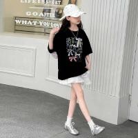 ราคา เสื้อยืดเด็กผู้หญิง ลายผีเสื้อน่ารัก เสื้อแขนสั้น สไตล์เกาหลี ใส่สบาย แฟชั่นเด็ก ใส่เที่ยว (57557354201)
