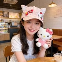 ราคา หมวกแก๊ปเด็ก Hello Kitty ลายการ์ตูนน่ารัก หมวกเด็กกันแดด ระบายอากาศดี แฟชั่นเด็กใส่เที่ยว (57056952094)
