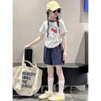 ราคา ชุดเซ็ตเด็กผู้หญิง Hello Kitty เสื้อยืดแขนสั้น กางเกงขาสั้น สไตล์เกาหลี น่ารัก ใส่สบาย (55907444713)