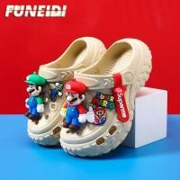 ราคา รองเท้ารูเด็กผู้ชาย ใส่เที่ยวทะเล กันลื่น ระบายอากาศดี น้ำหนักเบา ใส่สบาย (54457265154)