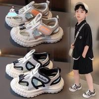 ราคา รองเท้าแตะเด็กผู้ชาย แบบหัวปิด สไตล์สปอร์ต เกาหลี ระบายอากาศดี พื้นนุ่ม กันลื่น ใส่สบาย (51808179725)