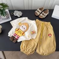 ราคา ชุดเซ็ตเด็ก เสื้อยืดลายการ์ตูน 3D กางเกงลายทาง ขาสั้น ผ้าบาง ใส่สบาย น่ารัก (49457880443)