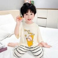 ราคา ชุดนอนเด็กผู้ชายผ้าไหมเย็น เสื้อแขนสั้น กางเกงสามส่วน นุ่ม ใส่สบาย ใส่อยู่บ้าน (47758741008)