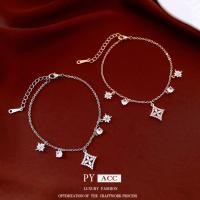 ราคา 18k ชุบทองแท้Zirconเพชรจี้สร้อยข้อมือLuxury All Match Classyสร้อยข้อมือออกแบบNicheสร้อยข้อมือหญิงPRJ1 (49855901804)
