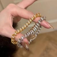 ราคา สร้อยข้อมือหรูหราสำหรับ 여성 จากทองแท้ชุบไฟฟ้า ฝังเพทาย ดีไซน์สวยงาม (25747999429)