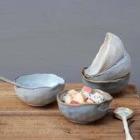 ราคา ขนม Puding Jelly Bowl ถ้วยไอศกรีมเซรามิคชามซุปขนาดเล็กชามปรุงรส Nordic Creative Tableware QLHF (52854760294)