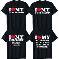 ราคา จัดส่งภายใน 12 ชั่วเสื้อยืด Oversize เสื้อยืดลายแฟน I LOVE MY GIRLFRIEND สไตล์มินิมอล เหมาะใส่คู่กันวันวาเลนไทน์ COTTON (51258724884)