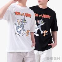 ราคา DOSH UT MEN S OVERSIZED T SHIRTS TOM AND JERRY เสื้อยืดโอเวอร์ไซส์ 2 สี ขาว ดำ 1LTJMT5003 S XXXL (46158492837)