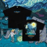 ราคา จัดส่งภายใน 12 ชั่ว เสื้อ HEREMAAK THE STARRIENIGHT ผ้าCotton 100 ฟอกเฟดคนละตารางไซส์ เสื้อยืดคู่รัก (43380010880)