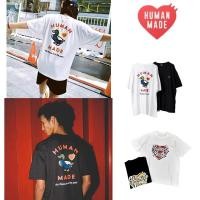 ราคา ผ้าฝ้าเสื้อยืดคู่รัก พร้อมส่งเสื้อยืด Human Made Heart Badge T Shirt แขนสั้นขั้นพื้นฐาน เสื้อยืดสไตล์เดียวกันสำหรับคู่รั (45708744914)