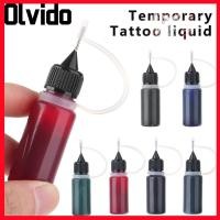 ราคา OLVIDO หมึกสักคิ้วอายไลเนอร์ไม่ปวดอินเดียเฮนน่าร่างกายศิลปะสี (51607844998)