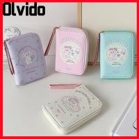 ราคา กระเป๋าใส่เหรียญลายการ์ตูน OLVIDO 3 พับกระเป๋าสตางค์สั้นหนัง PU น่ารักน่ารักแมวมินิผู้ถือบัตรนักเรียน (53007844926)