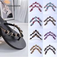 ราคา รองเท้าแตะชายหาด ENGANUNSOON แบบ slider ตกแต่งด้วยโซ่ herringbone สำหรับผู้หญิง (57256531638)
