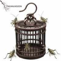 ราคา กรงตั๊กแตน ไม้ไผ่ทอ กรงจิ้งหรีดขนาดใหญ่ รังนกพลาสติกทํามือ (54108443089)