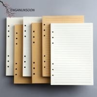 ราคา ENGANUNSOON 80Sheets Notebook Refill Paper A5 A6 A7 กระดาษคราฟท์หลวม Leaf Paper คุณภาพสูงแนวนอน Line Blank 6 hole Binder หน้าด้านในของขวัญ (53558443104)
