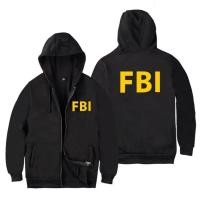ราคา NEW FBI Agent Logo Zipper Hoodie Jacket เสื้อฮู้ด Distro Custom สําหรับผู้ชายและผู้หญิง (50754303230)