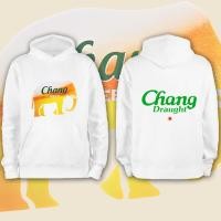 ราคา 26 ผ้าฝ้าย Hoodie เสื้อฮู้ด Thailand Chang Beer Bottle Label เบียร์ ช้าง เสื้อคลุมด้วยผ้าพิมพ์ M 3XL (48705446227)