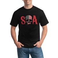 ราคา NEW Sons Of Anarchy Skull Logo Soft And Breathable Plus Size Cotton Tee (46754651957)