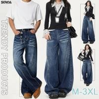 ราคา SENOA กางเกงยีนส์ขายาวผู้ชาย กางเกงทรงกระบอก สไตล์วินเทจ M 3XL baggy jeans สไตล์เกาหลี ทรงหลวม ใส่ได้ชายและหญิง (49008007852)