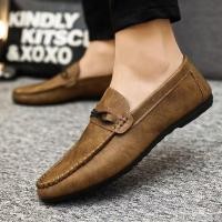 ราคา รองเท้าโลฟเฟอร์หนังผู้ชายคุณภาพสูงรองเท้าขับรถ Low Top Slip On Men รองเท้าโลฟเฟอร์ OVEZ (55905599320)