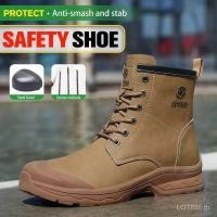 ราคา คุณภาพสูงความปลอดภัย Steel Toe Cap Heavy Duty รองเท้าทํางาน High Top รองเท้าสําหรับชาย AYAB (42328899759)