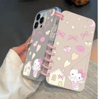 ราคา Hello Kitty iPhone Case 17ProMax 16 15Plus 14 Soft Silicone Notebook Phone Protector Cover (48007805386)