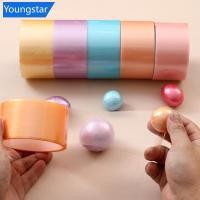 ราคา Ys 6 ม้วนเทปกาวเทปสี DIY Sticky เทป Decompression สีท่อเทป Fidget Pearlescent กาว Ball เทป R2W9 (29960253198)