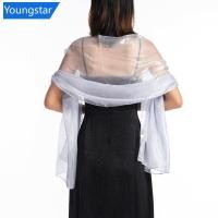ราคา ชุดราตรียาวหรูกับผ้าคลุมไหล่สีขาวบริสุทธิ์สำหรับผู้หญิง (58155829006)