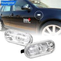 ราคา YST 2 ชิ้นรถด้านข้างไฟเลี้ยวไฟสัญญาณไฟเตือนสําหรับ Volkswagen Golf 4 Mk4 Bora Vento ที่นั่ง (55755840344)
