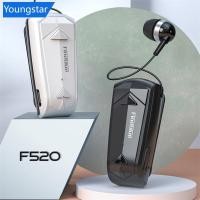 ราคา FFY F520 หูฟังไร้สายบลูทูธแบบพับเก็บได้ Auricular Lavalier Clip On ชุดหูฟังสําหรับ One Ear Hand Free (29983079389)