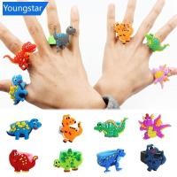 ราคา ForeverYoung แหวน PVC ลายการ์ตูนไดโนเสาร์น่ารัก สําหรับเด็กผู้ชาย 5 ชิ้น J5T2 (25118692565)