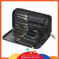 ราคา Supergoodsales Supergoodsales 24 ชิ้นมืออาชีพปลดล็อคล็อคหยิบชุดเครื่องมือปฏิบัติ lockset ชุดพร้อมซองหนังสำหรับช่างทำกุญแจเริ่มต้น (56956745615)