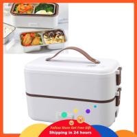 ราคา Supergoodsales Supergoodsales TOPINCN กล่องอาหารกลางวันไฟฟ้า เครื่องอุ่นอาหารแบบพกพา สองชั้นสแตนเลสพร้อมช่องถอดได้คอนเทนเนอร์สำหรับงานโฮมออฟฟิศ 1 (53600498825)