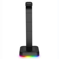 ราคา Supergoodsales Supergoodsales RGB Gaming Headphone Stand ที่วางหูฟังแร็คไม้แขวนเสื้อพร้อมพอร์ตชาร์จฐานที่มั่นคงสำหรับหูฟังแบบครอบหูทั้งหมดสีดำ (47605697670)