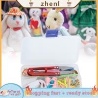 ราคา Zhenl Zhenl POCREATION ถักชุดเครื่องมือเข็มถักโครเชต์เทปวัดกล่องพลาสติกทอผ้าเครื่องมือสำหรับคนรักหรือเริ่มต้น (54208810932)