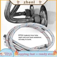 ราคา Zhenl ขั้วต่อก๊อกน้ำแบบบีบสแตนเลส ท่อจ่ายน้ำแบบยืดหยุ่นสำหรับร้อนและเย็น US 3 8 9 16 (49558314559)