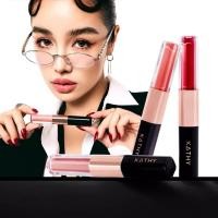 ราคา ลิปกระแต ของแท้ ลิปดูโอ้ ลิปจูบไม่หลุด ลิปกันน้ำ ลิปติดทน LIP DUO Matte Shine fix ลิปไม่ติดแมส ลิปแมท ลิปกลอส ลิปฉ่ำ (42129817591)