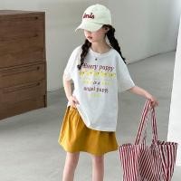 ราคา ชุดเด็กผู้หญิง เสื้อยืดแขนสั้นและกางเกงขาสั้นครึ่งตัว สำหรับฤดูร้อน (41530050934)