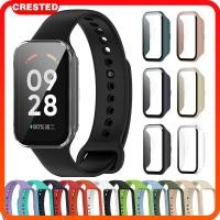 ราคา เคสพีซีกระจกนิรภัย สายยาง for Xiaomi Mi Band 8 Active Redmi Band 2 เทปป้องกันหน้าจอ for Mi Smart Band 8 Active (27682918090)