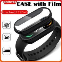 ราคา กรณีสำหรับ Xiaomi Mi Band 8 7 6 5 4 กระจกนิรภัยป้องกันพีซี Mi Band 3 ป้องกันรอยขีดข่วนปก (28861788264)
