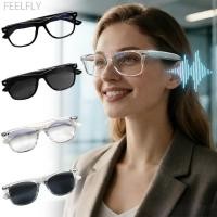 ราคา FEELFLY AI สมาร์ทแปลบลูทูธแว่นตาหลายภาษา Real Time พร้อมกันโต้ตอบเพลง Call Anti Blue Light ขี่จักรยานแว่นตา F16 O5V4 (50608815524)