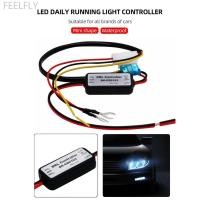 ราคา Feelfly รถ LED DRL Controller Auto Daytime Running Light Relay Harness Dimmer เปิด ปิดหมอกโคมไฟควบคุม 12 18V K9X6 (29077760533)