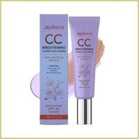 ราคา CC Cream for Women SPF 25 Color Correcting Foundation 15ml Pre Makeup Primer for Women Girls All Skin Types pmuisth (48358118143)
