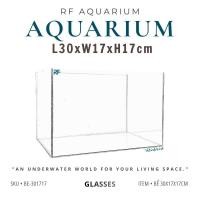 ราคา ถังแก้วตู้ปลาขนาดเล็กขนาด 30x17x17 ซม สําหรับตกแต่งโต๊ะ (42126492297)