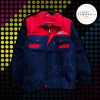ราคา JT02 เสื้อแจ็คเก็ต J T Express สีกรม แดง (29518980462)